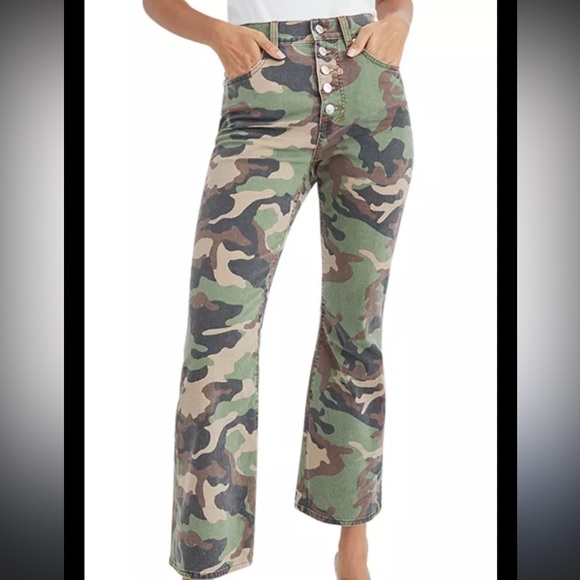 VERONICA BEARD Carly Cotton Blend Camo Jeans - Picture 2 of 8
